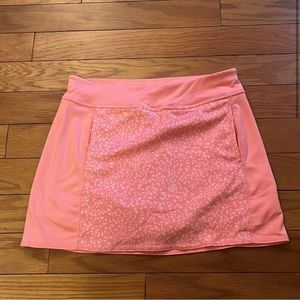 PGA Tour Skort Women Small Pink Pull On Printed Golf Skort